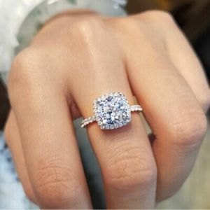 925 Silver Simulated Diamonds Symphony Ring